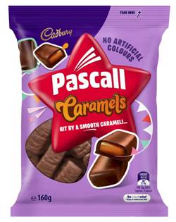 Australian Cadbury Pascall Caramels 160g RRP 5.99 CLEARANCE XL 2.99